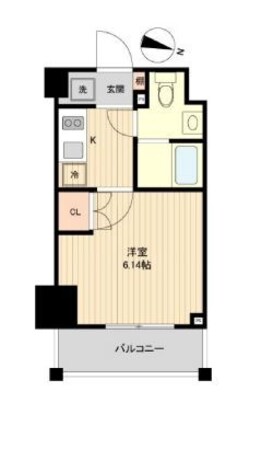 新子安駅 徒歩1分 5階の物件間取画像